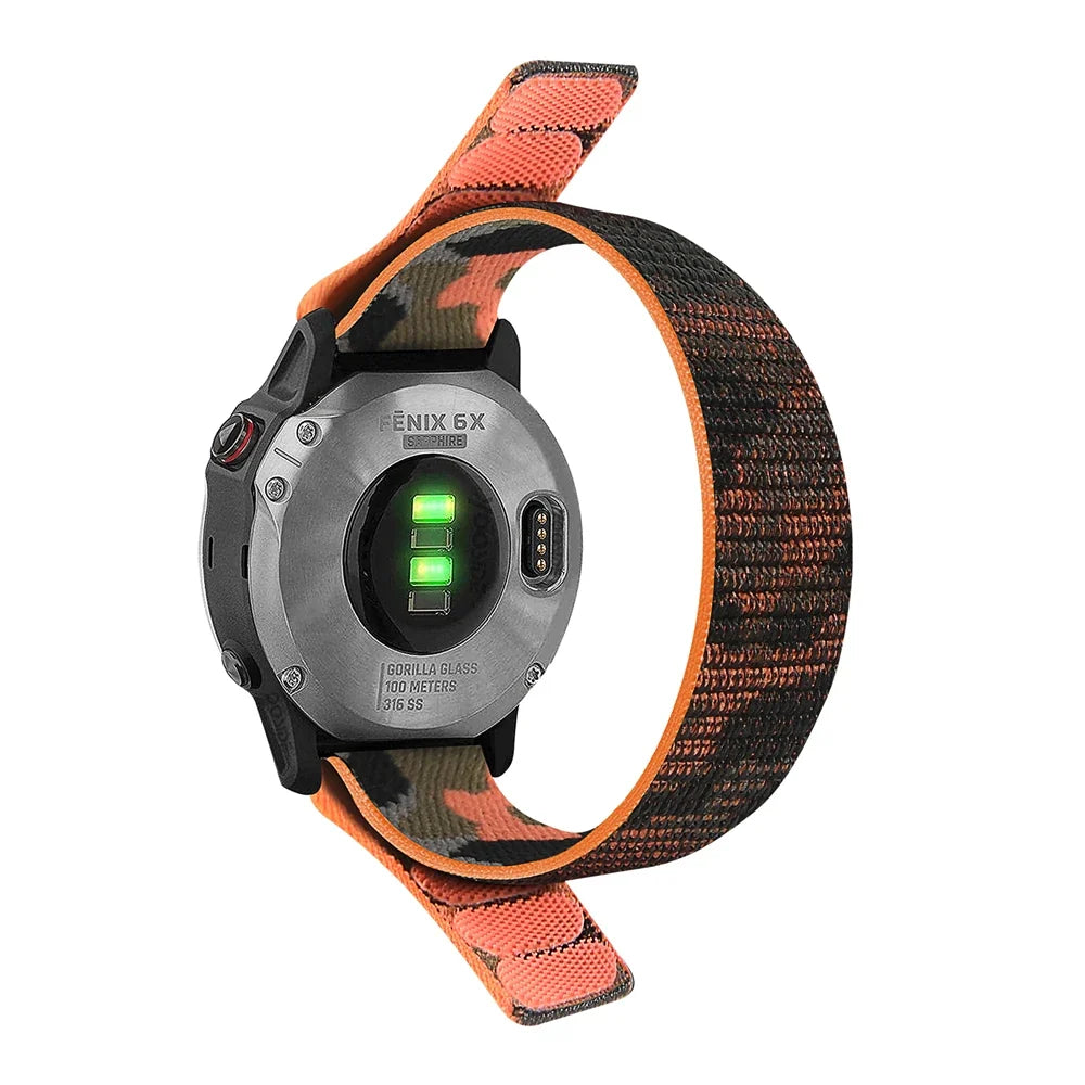 Garmin QuickFit 22/26mm Soft Nylon Hook-and-Loop Sport Band