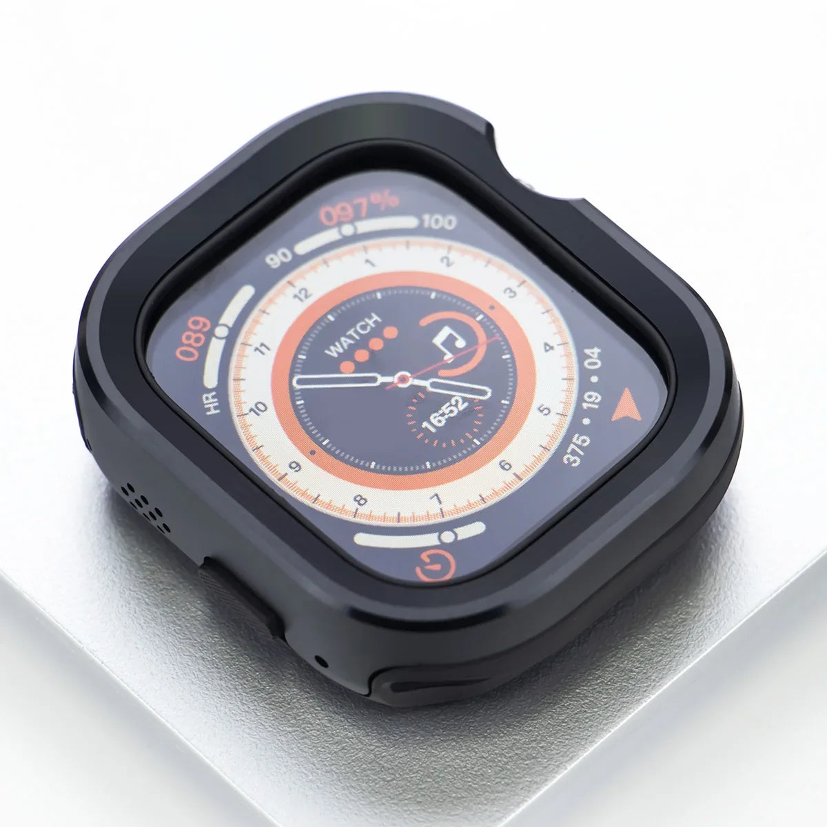 Titanium Alloy Bezel Apple Watch Case – TPU Protective Cover | Series 9/8/7/6/SE & Ultra 2 | 40/41/44/45/49mm