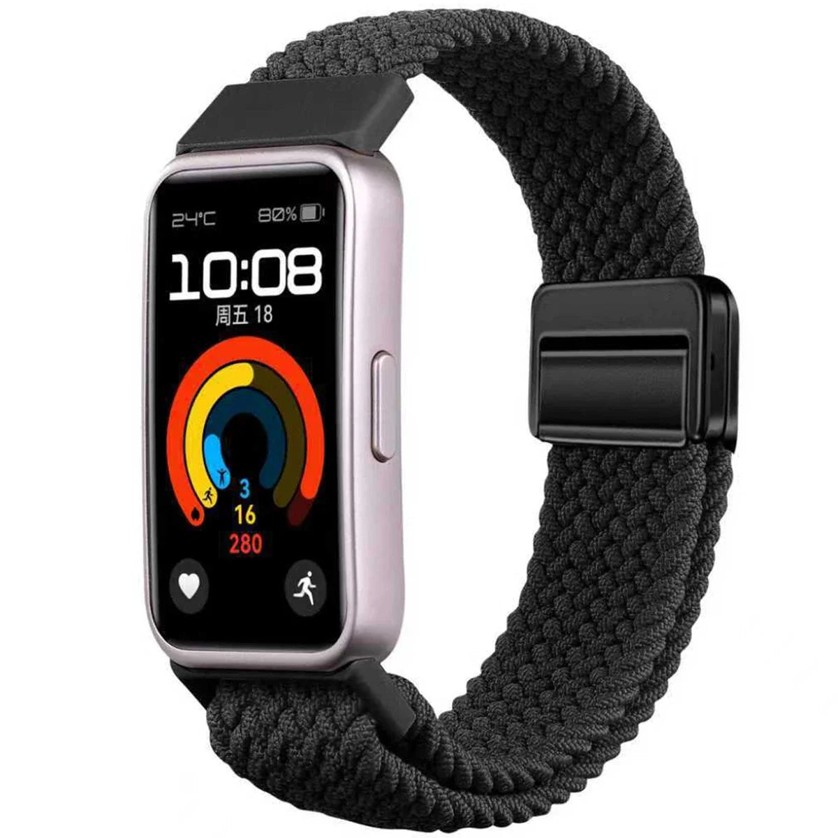 Magnetic Nylon Loop Band for Huawei Band 10 / 9 / 8