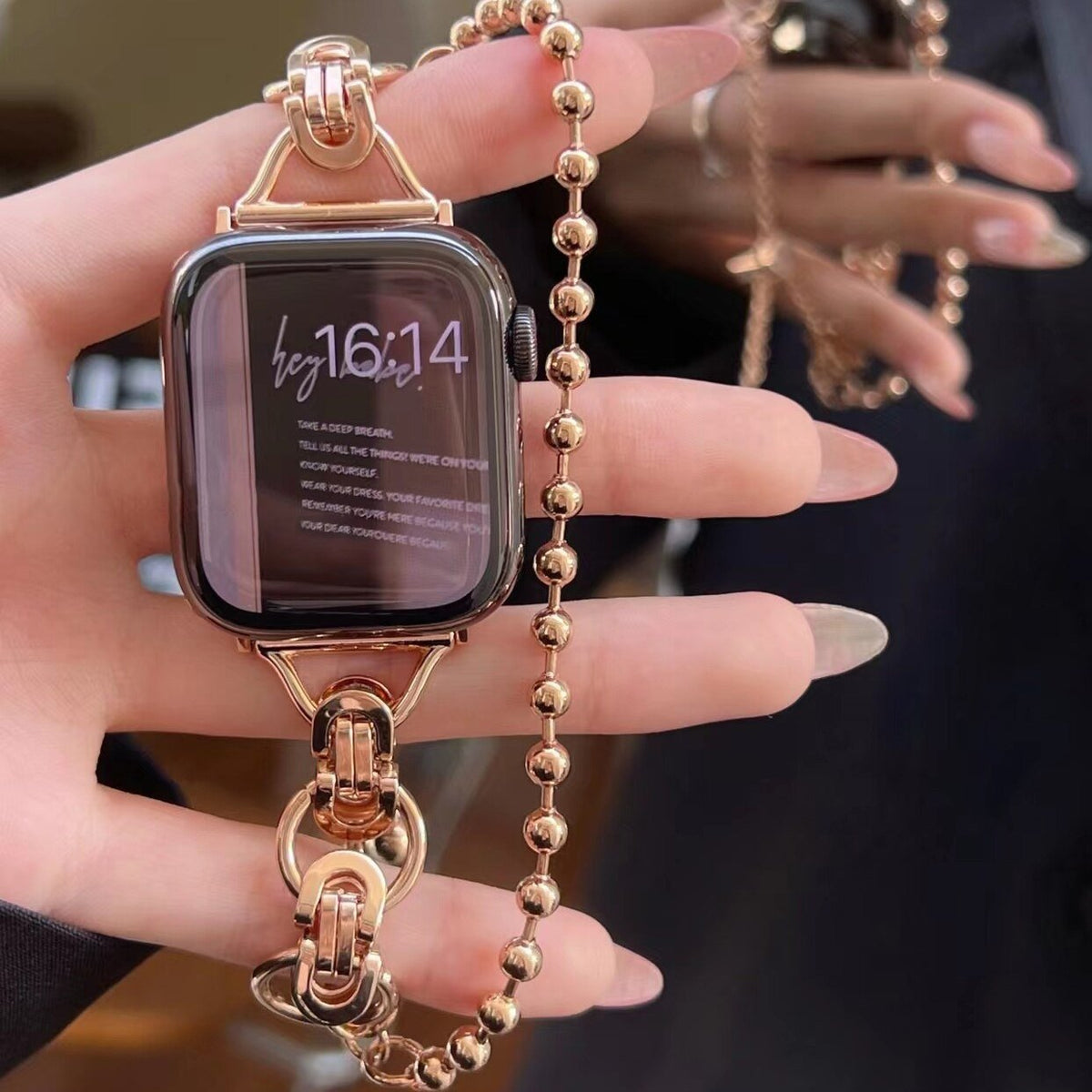 Stainless Steel Apple Watch Band – Luxury Metal Link