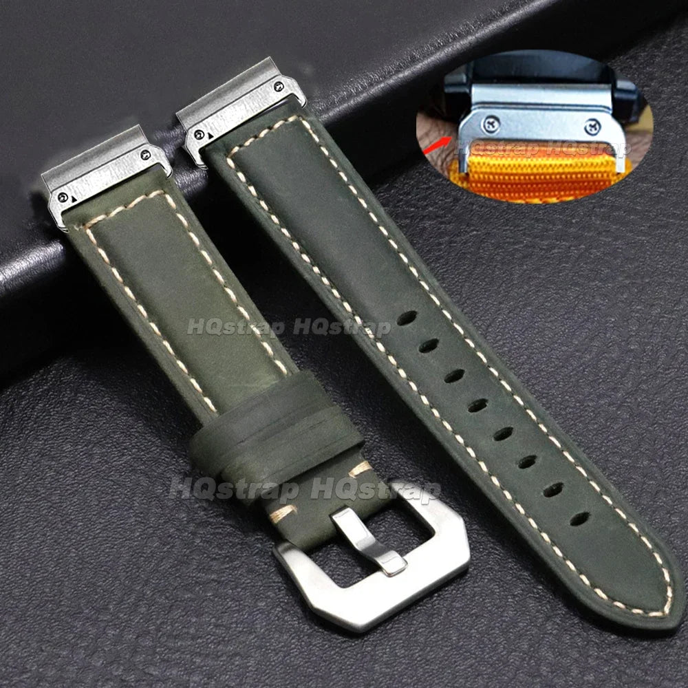 Garmin QuickFit 20/22/26mm Vintage Leather Band