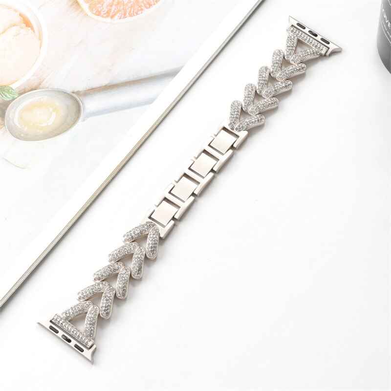 Apple Watch Steel Luxury Chain Strap | Series 11/10/9/8/7/6/5/4/SE & Ultra 1/2/3