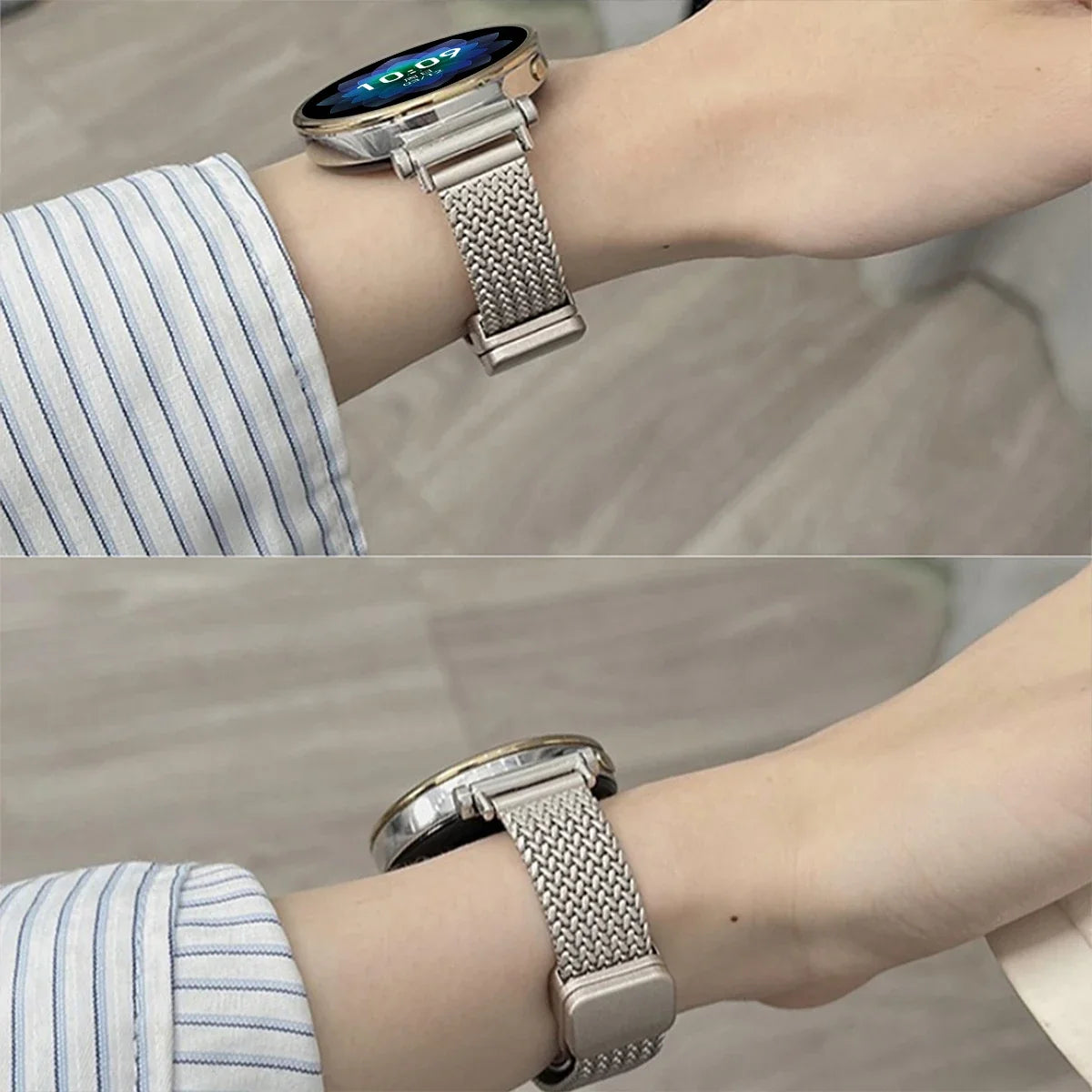 Samsung Galaxy Watch 7, 6, 5, 4 & FE Slim Magnetic Metal Mesh Band
