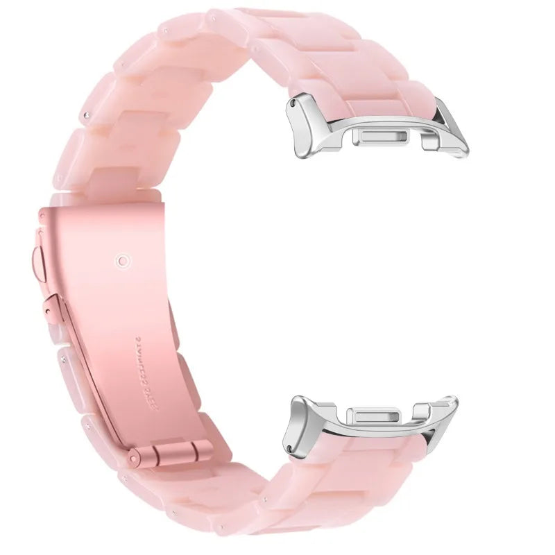 Samsung Galaxy Resin Link Watch Band - Tortoise Women Watch8/Watch8 Classic/Watch9 Ultra/Ultra2