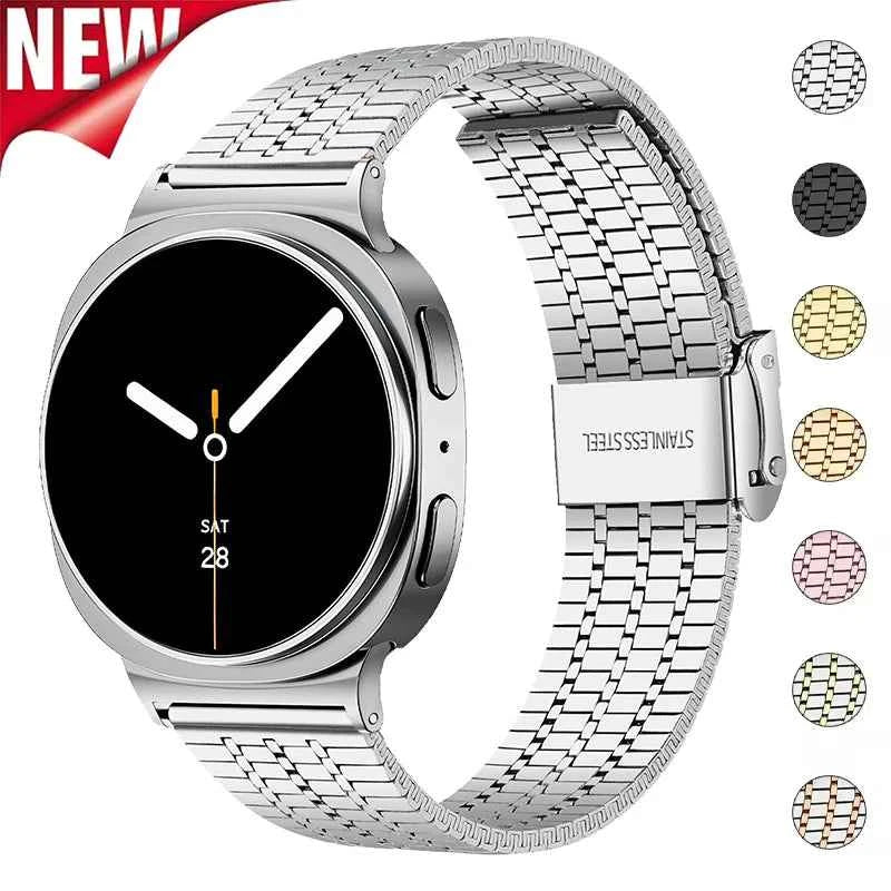 Stainless Steel Metal Band for Samsung Galaxy Watch 9 & 8 40mm 44mm & Classic 46mm | Ultra 2024 2025 47mm