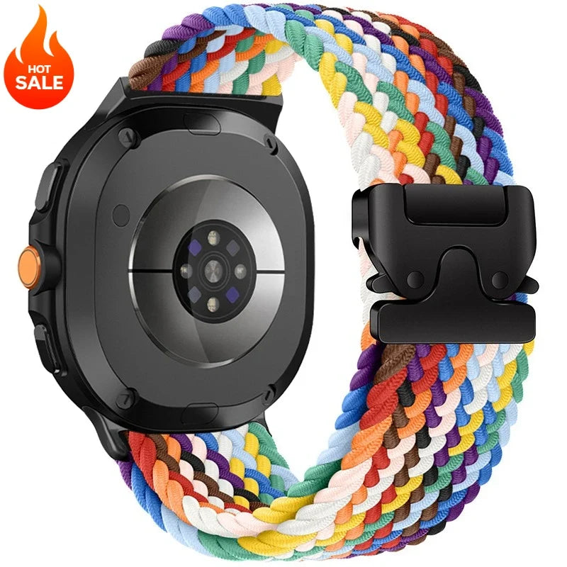 Nylon Woven Loop Band for Samsung Galaxy Watch 9 & 8 40mm 44mm & Classic 46mm | Parachute Buckle Sport Strap