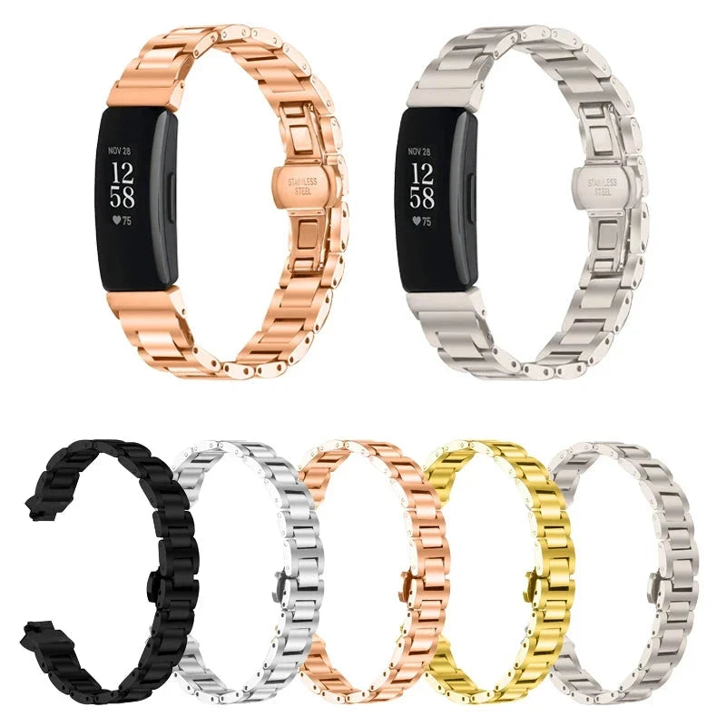 Fitbit Inspire 2, Inspire HR & Ace 3 Stainless Steel Link Band