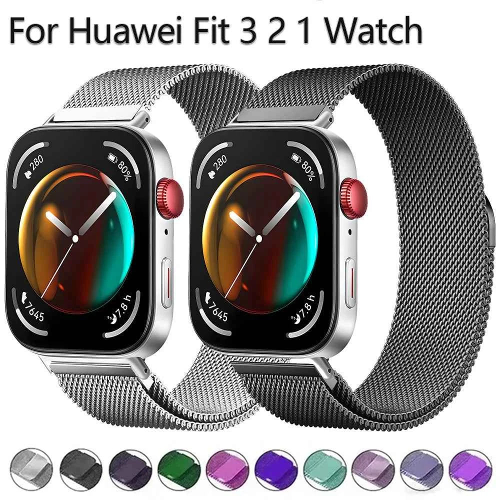 Milanese Loop Band for Huawei Watch Fit 3 / Fit 2 / Fit 1 – Magnetic Stainless Steel