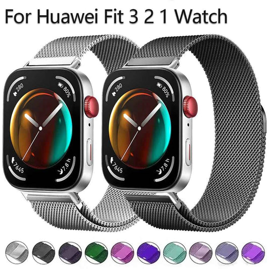 Milanese Loop Band for Huawei Watch Fit 3 / Fit 2 / Fit 1 – Magnetic Stainless Steel