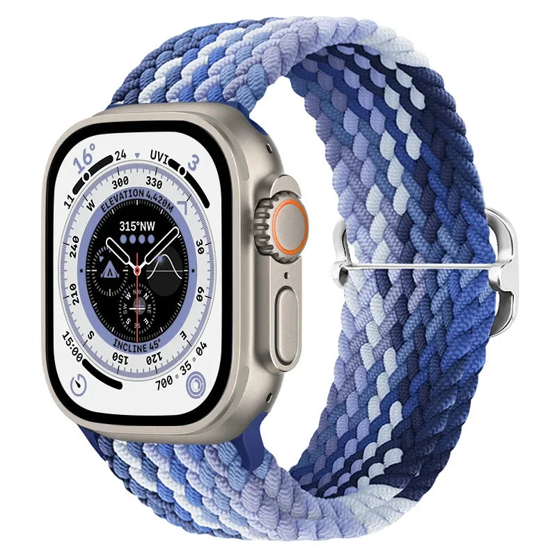 Braided Nylon Solo Loop for Apple Watch Series 1-12, SE & Ultra 1/2/3/4