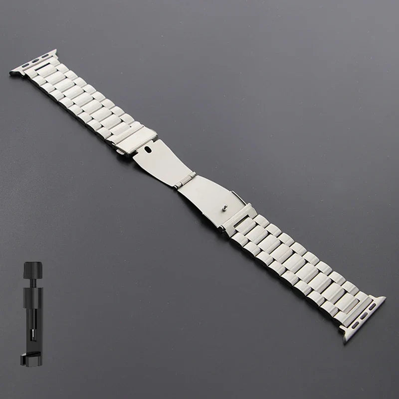 Stainless Steel Strap for Apple Watch Ultra 3/2/1 49mm – Series 11/10/9/8/7/6/SE/5/4/3 46/45/44/42/41/40/38mm