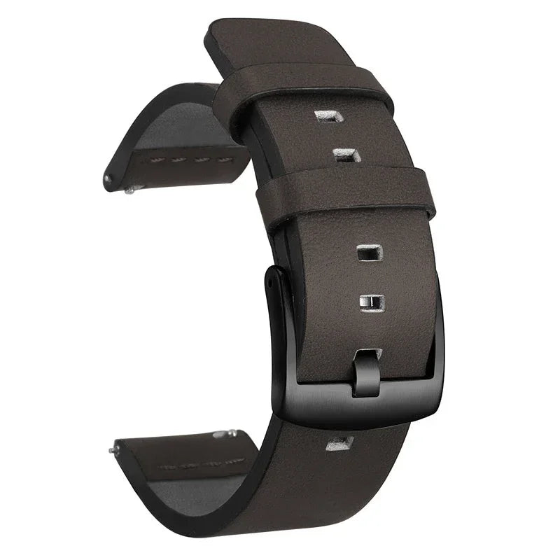 Motorola Moto Watch Leather Band with Square Holes, Quick Release