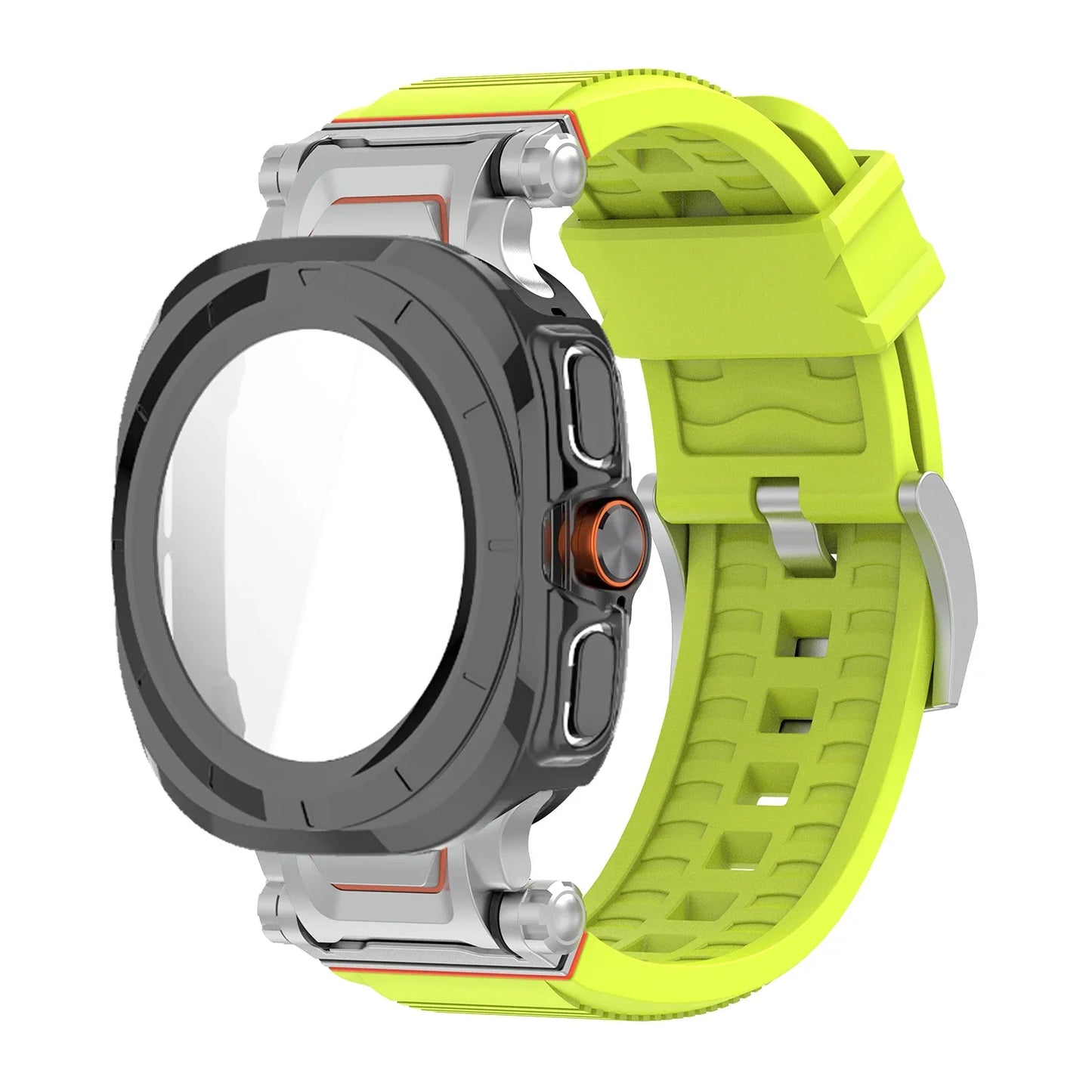 Samsung Galaxy Ultra/Ultra2 Silicone Sport Watch Band - Acrylic Case
