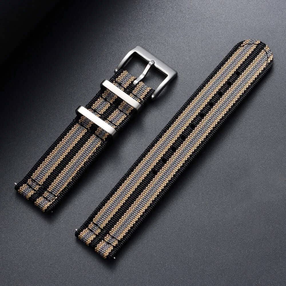 Amazfit Balance, GTR, GTS & Bip Two-Piece Ribbed Nylon Band