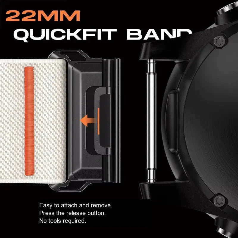 Garmin QuickFit 22/26mm Woven Nylon Band with S-Buckle