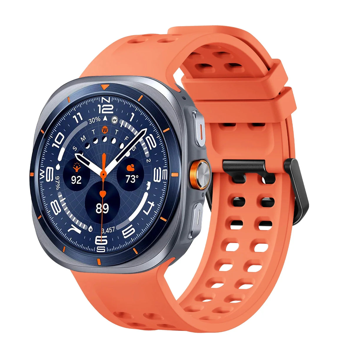Silicone Sport Band for Samsung Galaxy Watch Ultra 2 & Ultra 2025 47mm | Replacement Strap