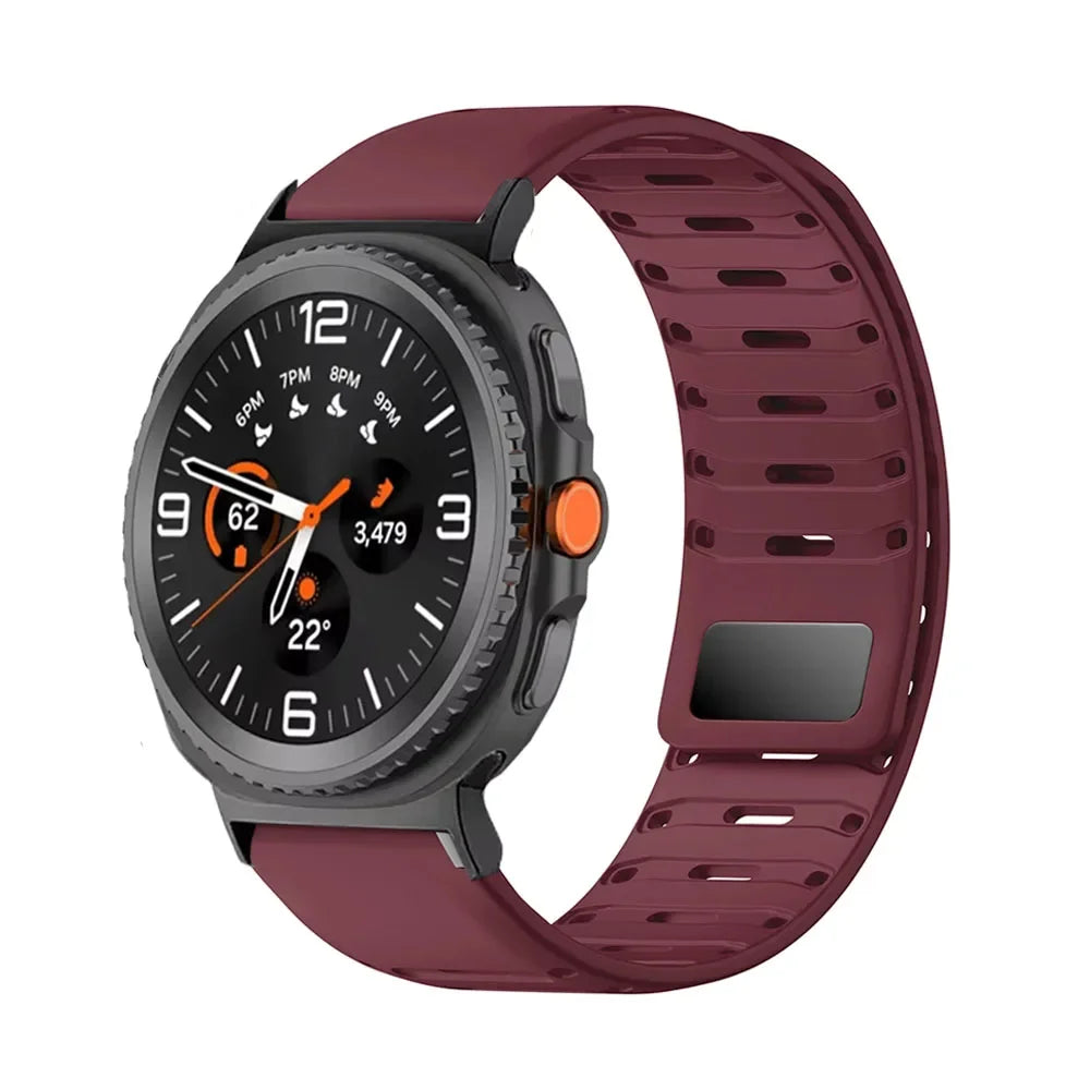 Samsung Galaxy Silicone Watch Band - Magnetic Watch8/Watch8 Classic/Watch9/Ultra/Ultra2