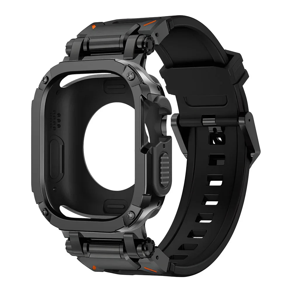 Silicone Case + Band Combo for Apple Watch Series Ultra 1/2/3/4