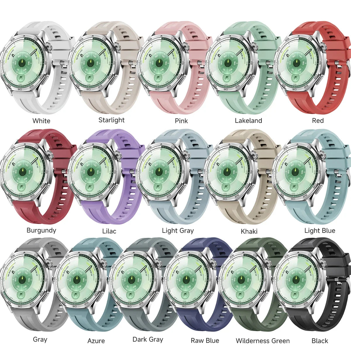 22mm Silicone Sport Band for Huawei Watch GT6 Pro / GT5 / GT4 & CMF Watch Pro