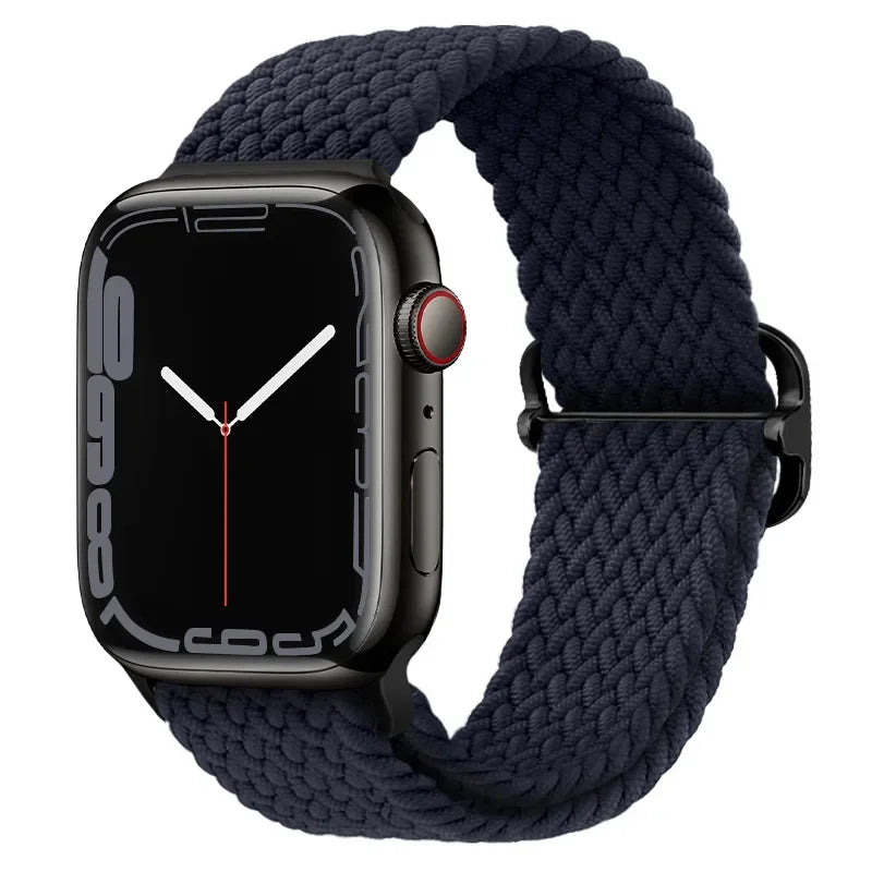 Braided Nylon Solo Loop for Apple Watch Series 1-12, SE & Ultra 1/2/3/4