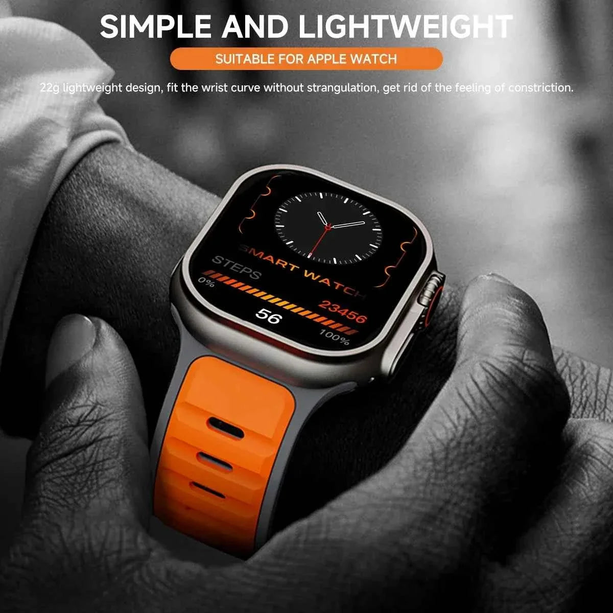 Sport Silicone Apple Watch Band – Dual-Tone | Series 11/10/9/8/7/6/SE & Ultra 1/2/3 | 44/45/46/49mm