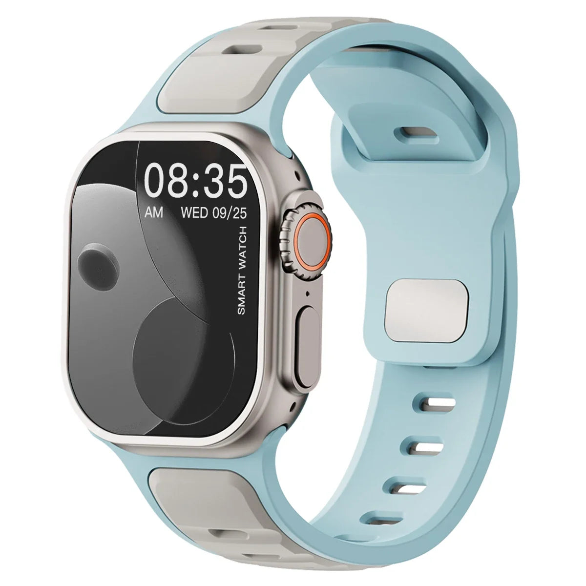 Sport Silicone Apple Watch Band – Dual-Tone | Series 11/10/9/8/7/6/SE & Ultra 1/2/3 | 44/45/46/49mm