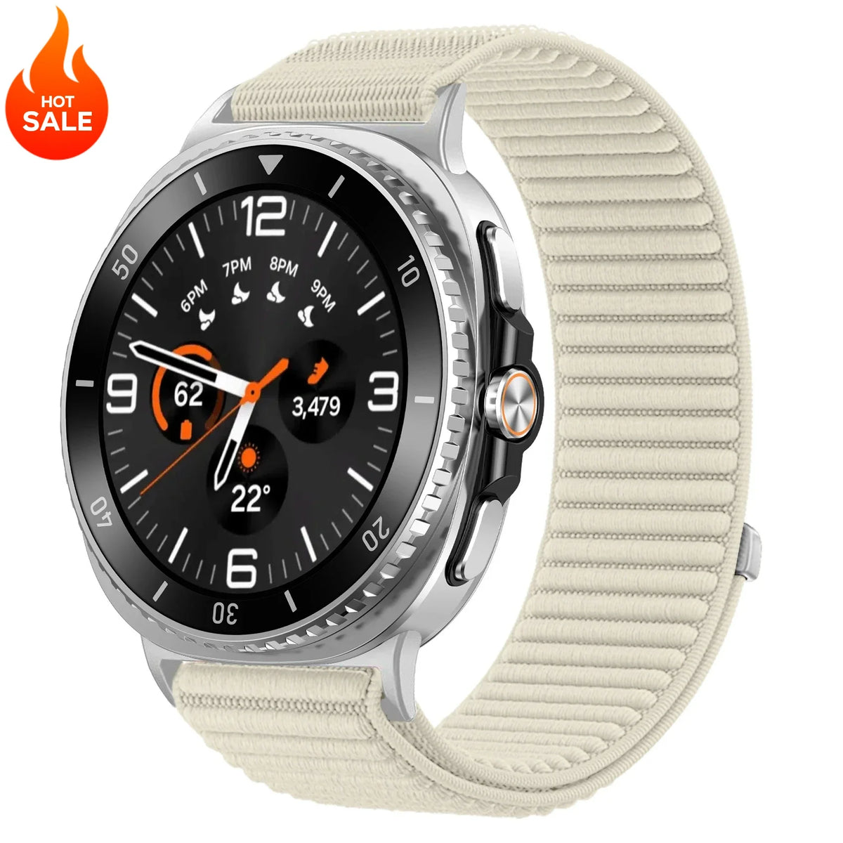Nylon Loop Band for Samsung Galaxy Watch 9 & 8 40mm 44mm & Classic 46mm | Adjustable Replacement Strap