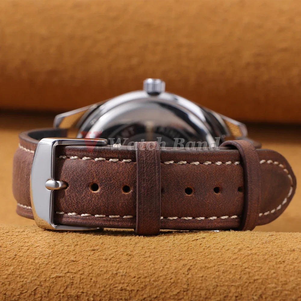 TicWatch Pro 5, Pro 3 & E3 Vintage Stitched Leather Band