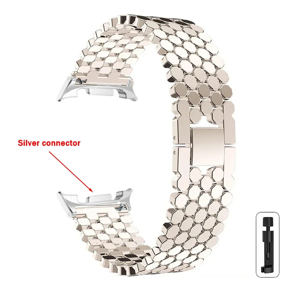 Samsung Galaxy Zinc Alloy Honeycomb Watch Band - Watch8/Watch8 Classic/Watch9/Ultra/Ultra2