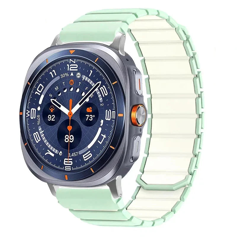 Samsung Galaxy Silicone Magnetic Watch Band Fits Watch8/Watch8 Classic/Watch9/Ultra/Ultra2