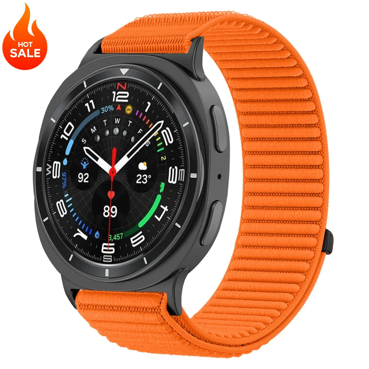 Nylon Loop Band for Samsung Galaxy Watch 9 & 8 40mm 44mm & Classic 46mm | Adjustable Replacement Strap