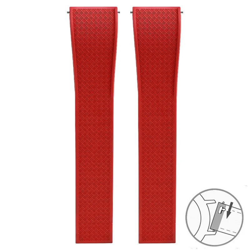 Polar Vantage, Grit X & Ignite FKM Rubber Band with Folding Clasp