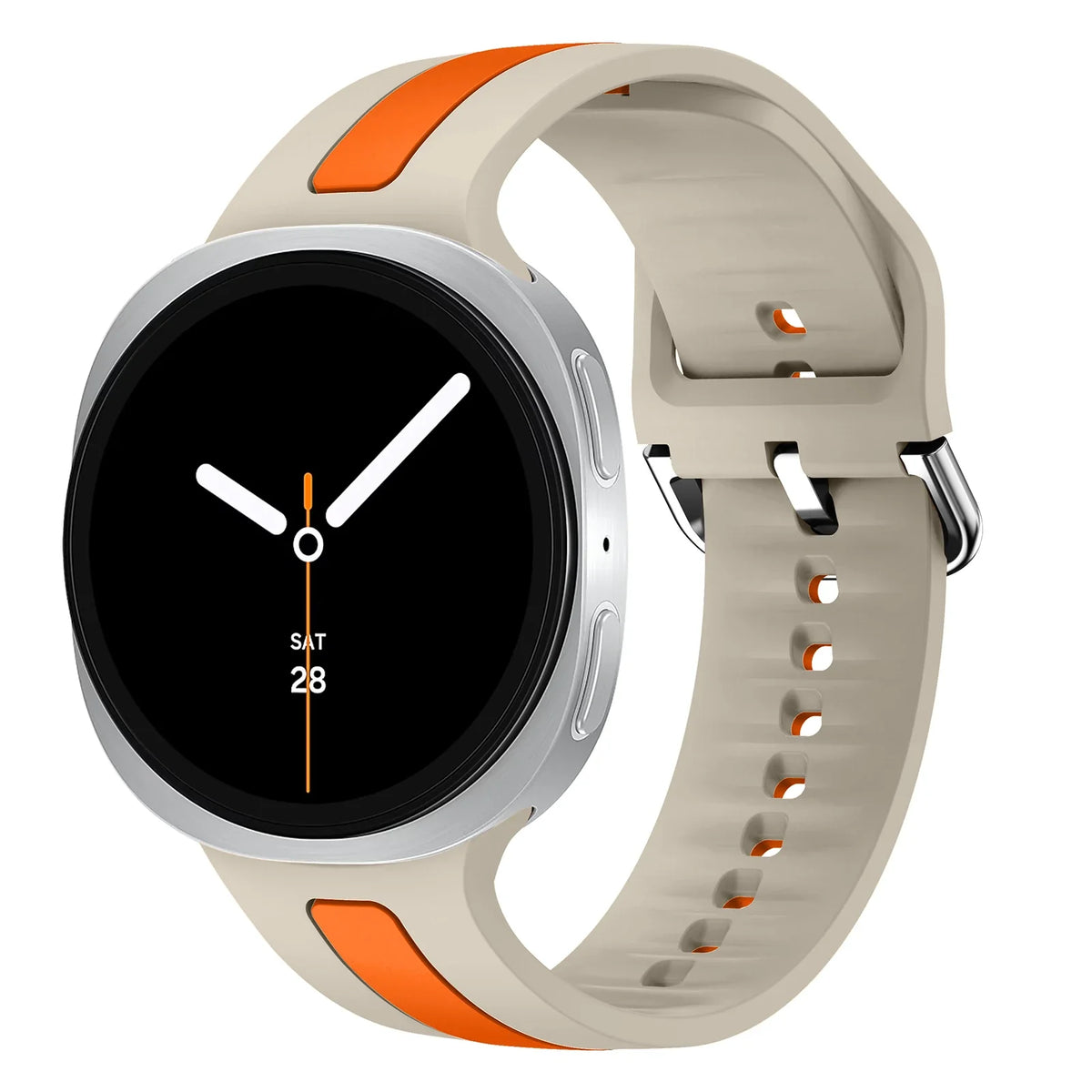 Samsung Galaxy Silicone Two-Tone Sport Watch Band - Watch8/Watch8 Classic/Watch9