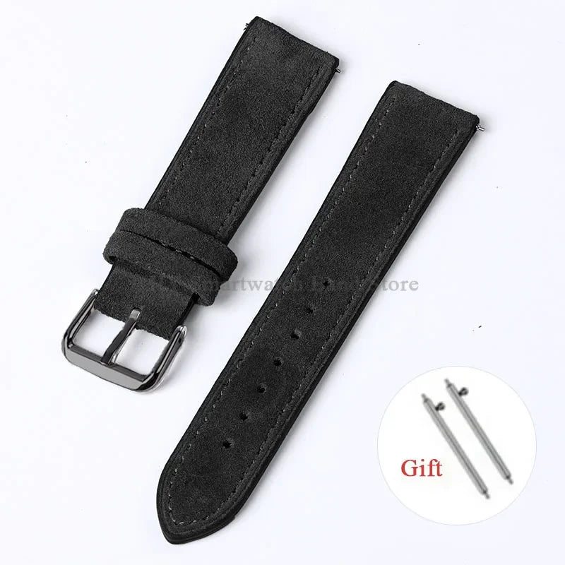 OnePlus Watch Vintage Suede Leather Band, Quick Release