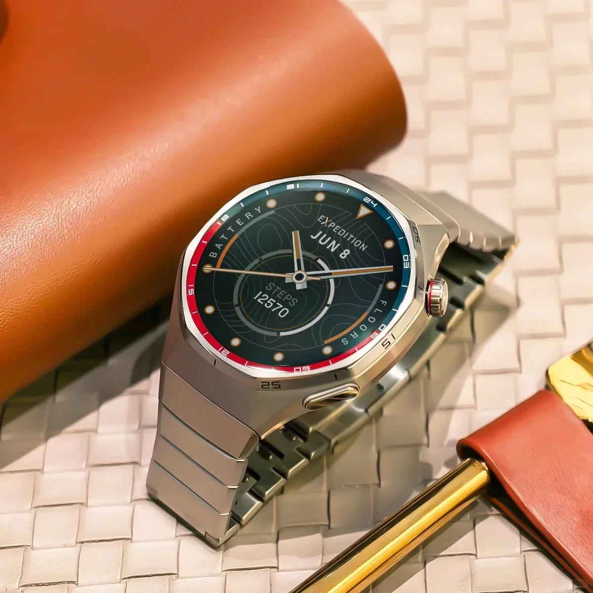 Titanium Metal Band for Huawei Watch GT6 Pro 46mm – No Gap Quick Release Bracelet