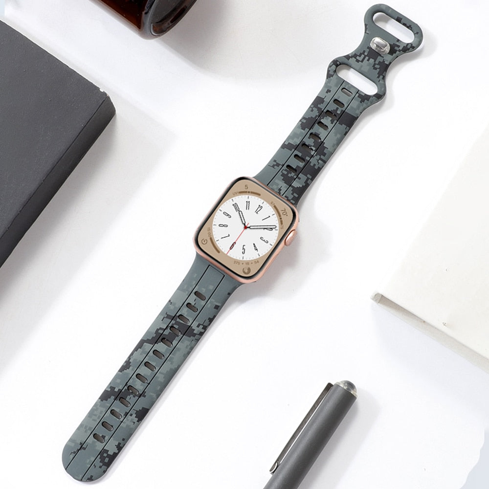 Silicone Apple Watch Ultra  Bracelet/Strap Series 11/10/9/8/7/6/5/4/ SE / Ultra 1/2/3