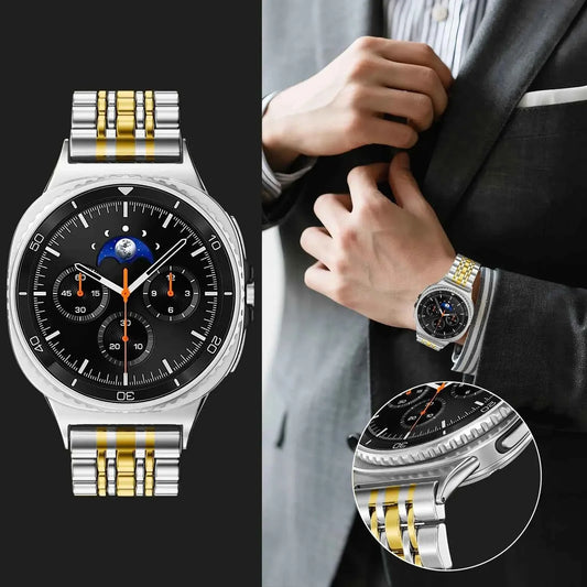 Stainless Steel Band for Samsung Galaxy Watch 8 40mm 44mm, 8 Classic 46mm & Ultra 47mm