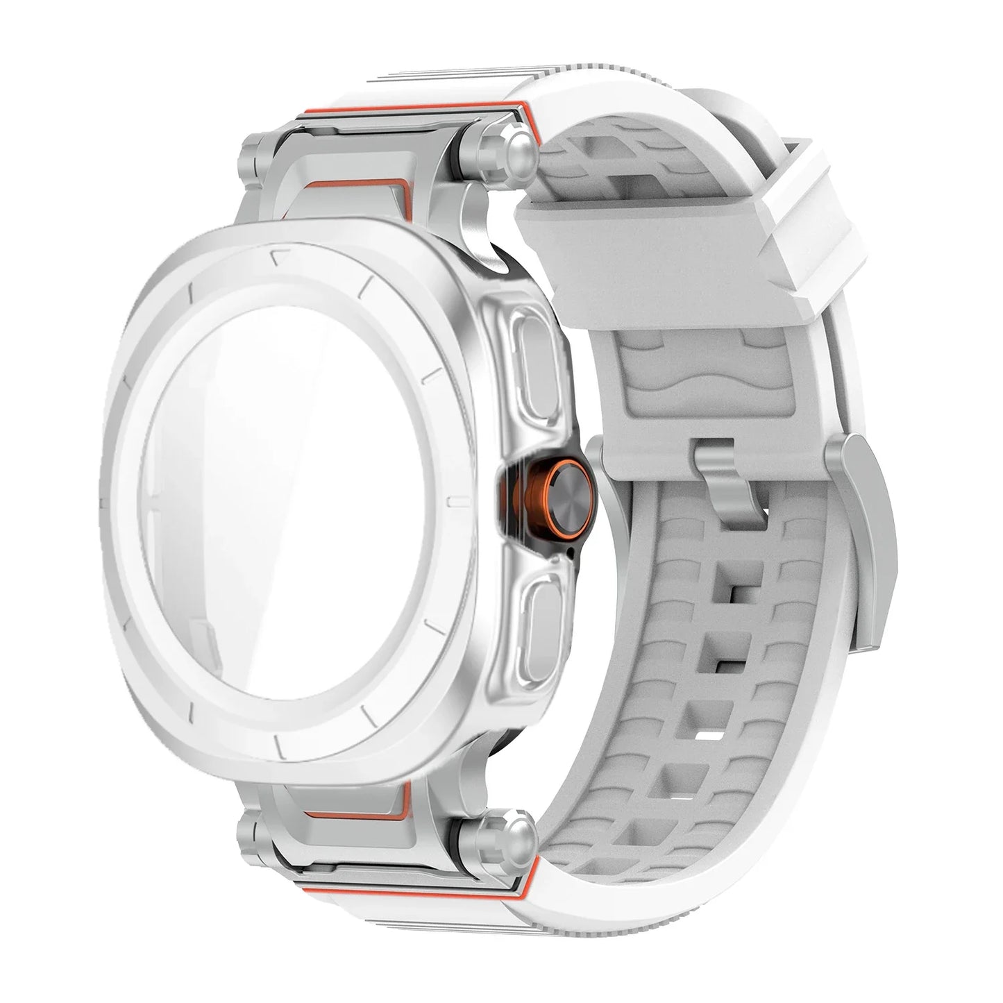 Samsung Galaxy Ultra/Ultra2 Silicone Sport Watch Band - Acrylic Case