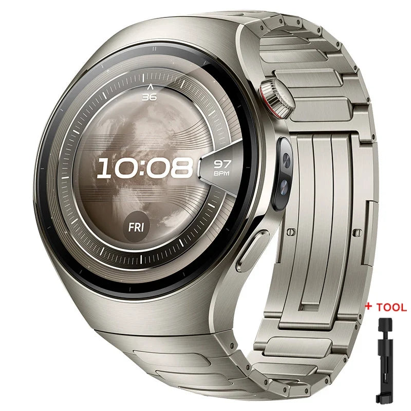 Titanium Band for Huawei Watch 5 46mm / 42mm – Metal Luxury Business Bracelet