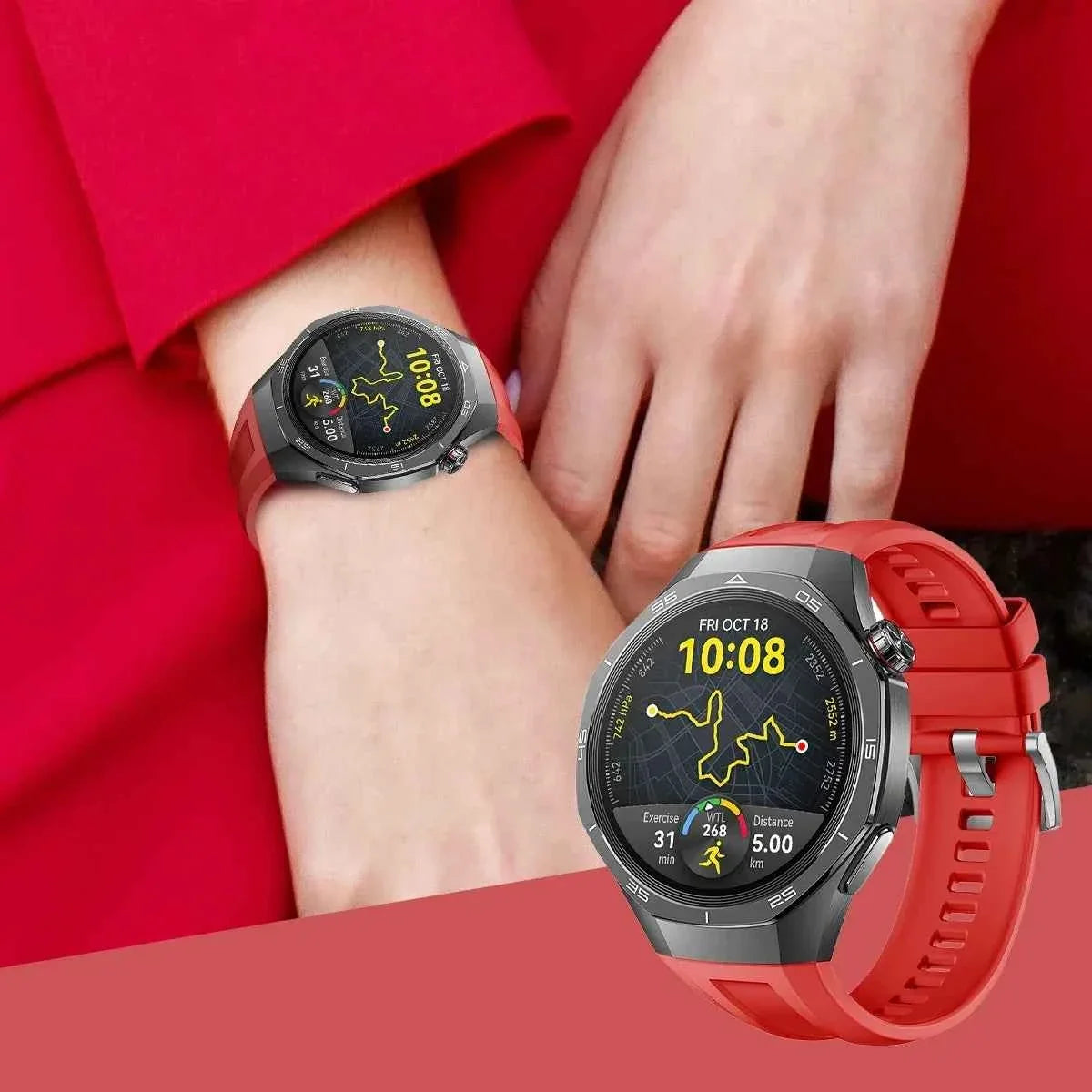 22MM Silicone Sport Band for Huawei Watch GT5 / GT5 Pro / GT4 / GT3 / GT2 46mm & Redmi Watch 5 / 3