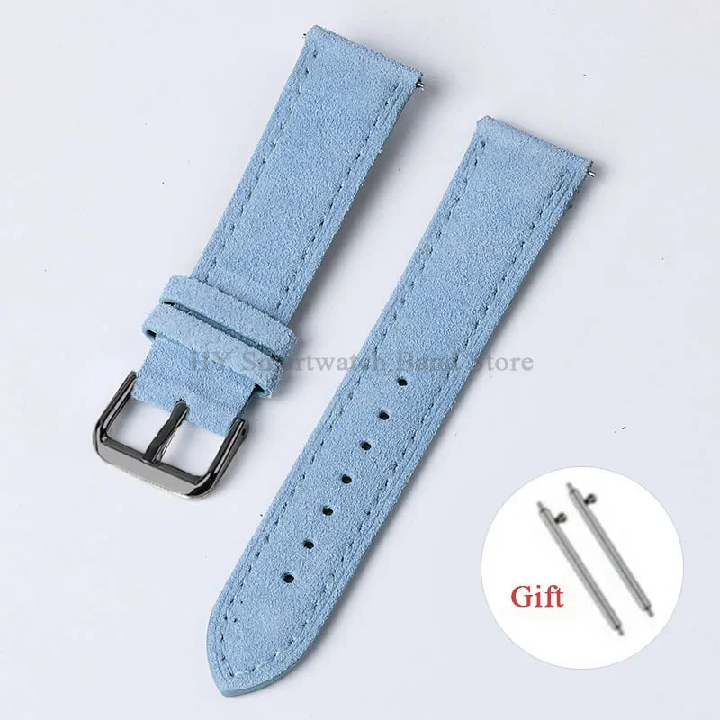 Motorola Moto Watch Vintage Suede Leather Band, Quick Release