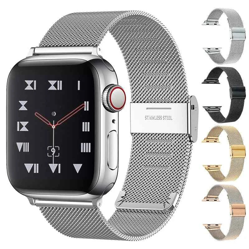 Metal Mesh Apple Watch Band – Milanese Stainless Steel | Series 11/10/9/8/7/6/SE & Ultra 1/2/3