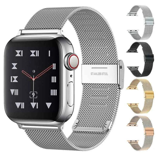 Metal Mesh Apple Watch Band – Milanese Stainless Steel | Series 11/10/9/8/7/6/SE & Ultra 1/2/3