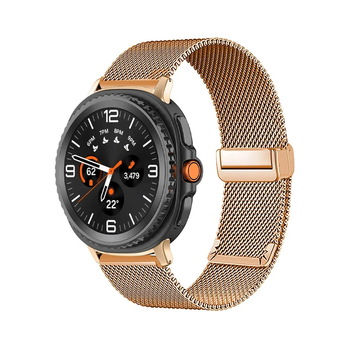 Mesh Magnetic Band for Samsung Galaxy Watch 8 & 9 / 8 Classic / Ultra 47mm – Stainless Steel