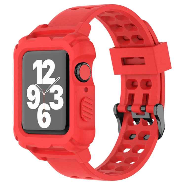 Silicone Apple Watch Band+Case Series 9/8/7/6/5/4/SE
