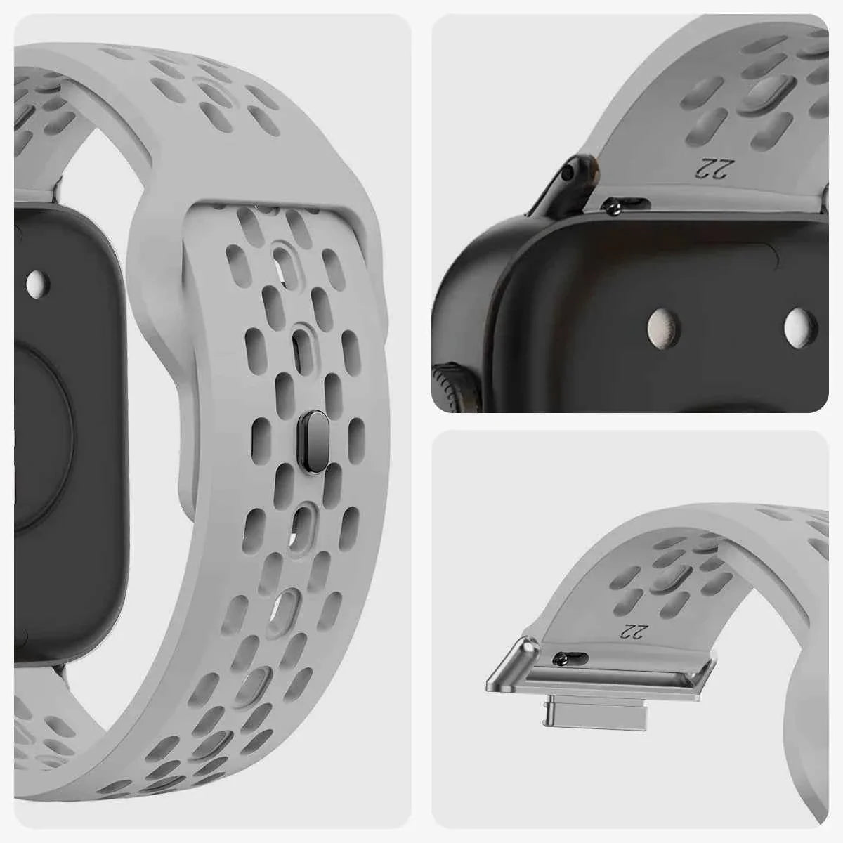 Silicone Band + TPU Case for Huawei Watch Fit 3 – Breathable Strap with Screen Protector