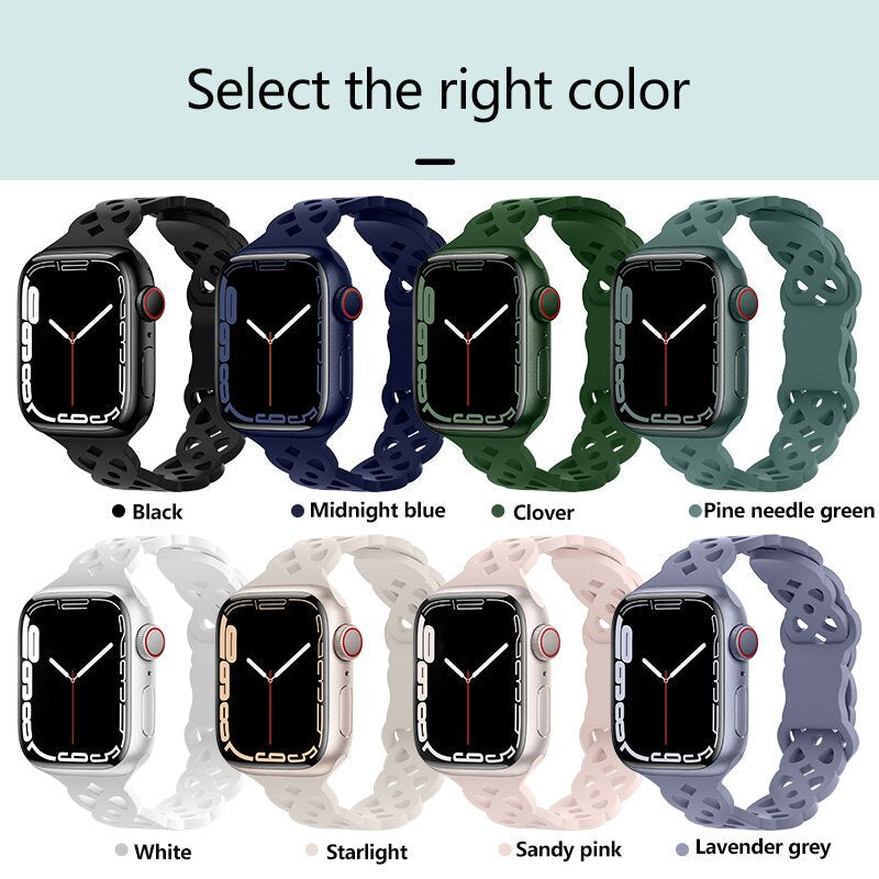 Silicone Strap Apple Watch Band Series - Stylish Comfort & Compatibility