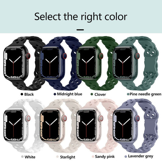 Silicone Strap Apple Watch Band Series - Stylish Comfort & Compatibility