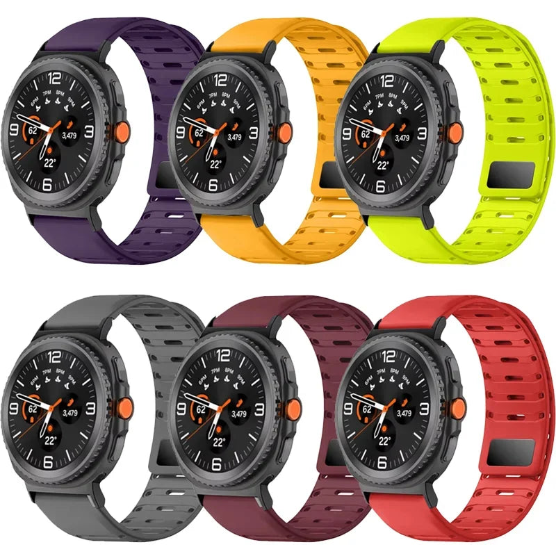 Samsung Galaxy Silicone Watch Band - Magnetic Watch8/Watch8 Classic/Watch9/Ultra/Ultra2