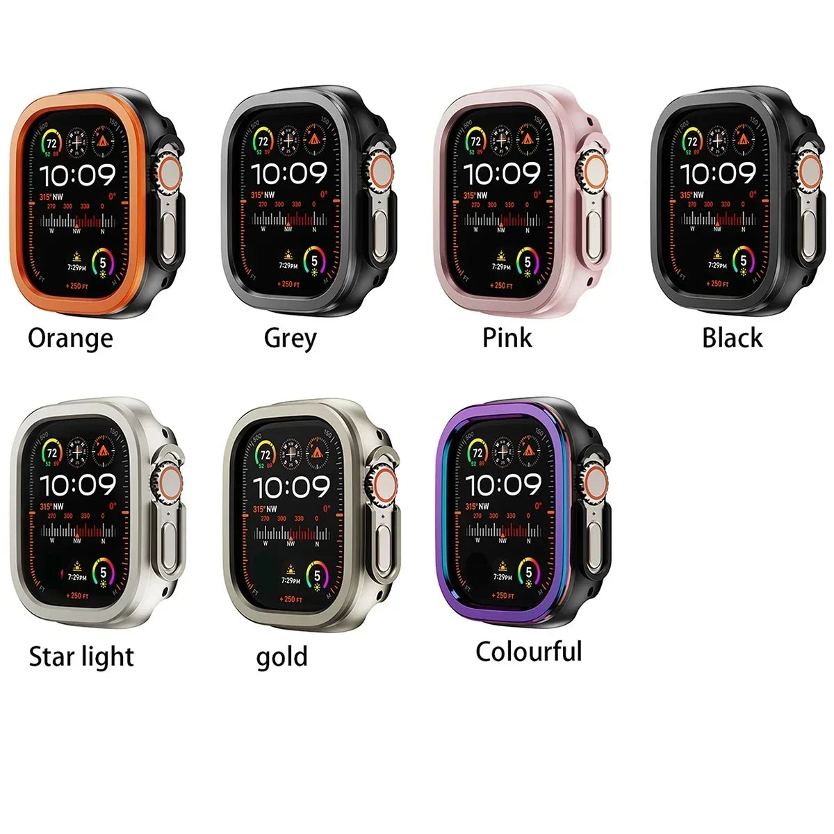 Apple Watch Alloy Case – 38/40/41mm, 42/44/45mm & Ultra 1/2/3 49mm